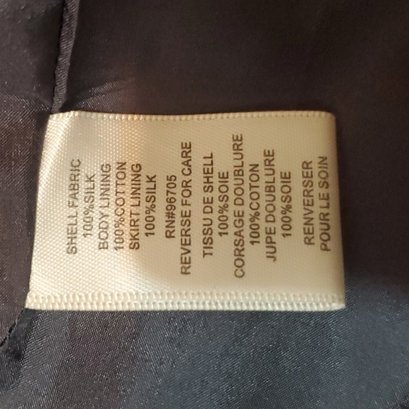 Rebecca Taylor 100% Silk Quilted Floral Dress 12 - Picture 11 of 11